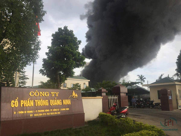 Nguyên nhân cháy nhà máy nhựa thông Quảng Ninh gây thiệt hại nghiêm trọng